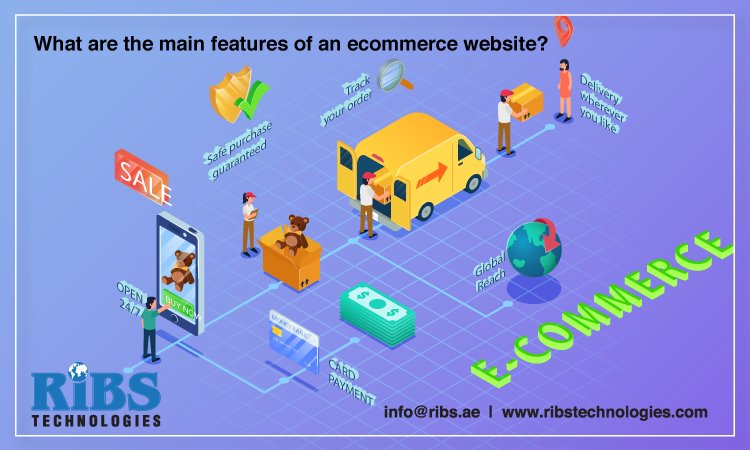 What are the main features of an ecommerce website?